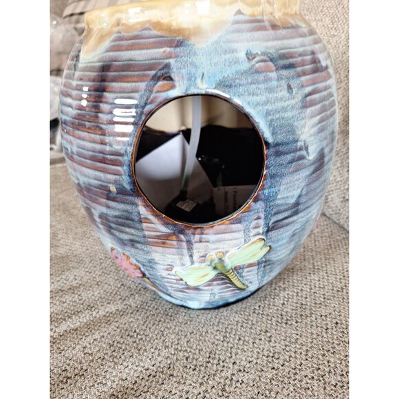 Ceramic Marbled DRAGONFLY Countertop Water Fountain New - Picture 15 of 15